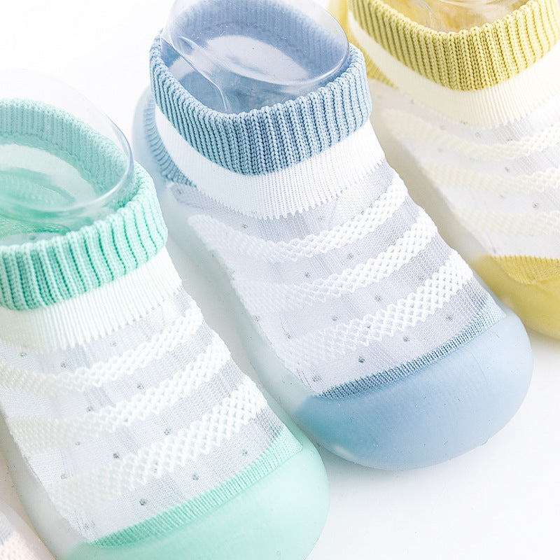 Baby Ice Silk Non-slip Socks Shoes Soft Bottom Breathable - Cindi Book