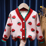 Girls' Fleece-lined Western Style Knitted Sweater Coat - Cindi Book