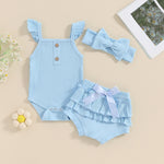 Girls' Sleeveless Jumpsuit Three-piece Suit - Cindi Book