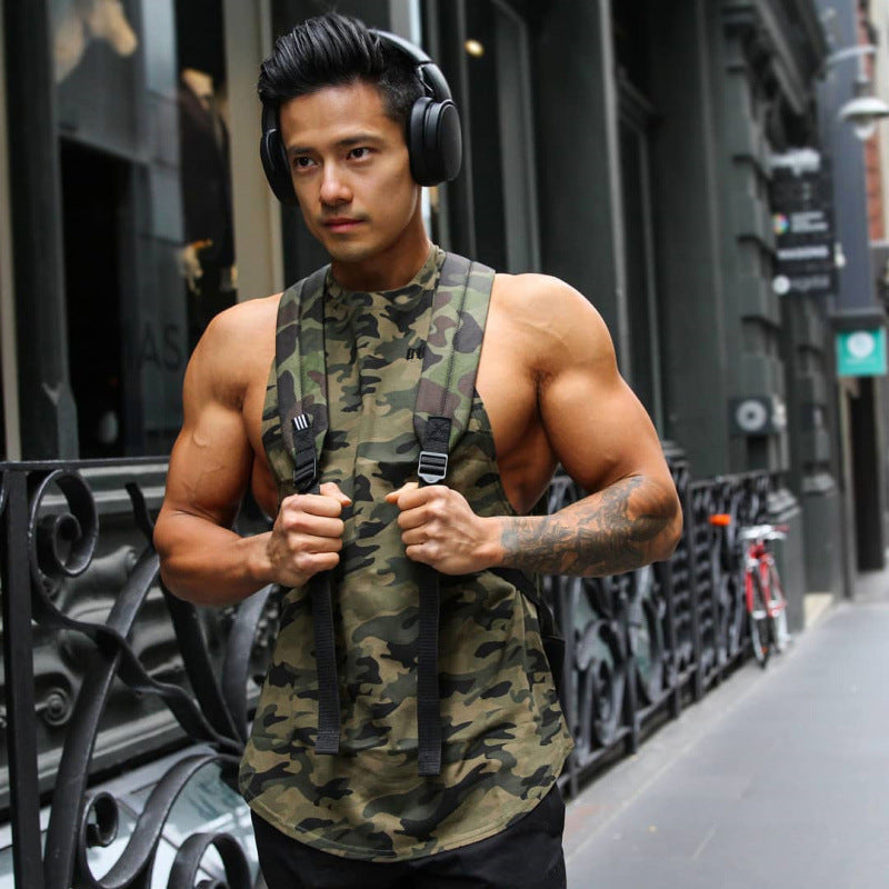 Summer New Loose Men's Sports Fitness Vest - Cindi Book