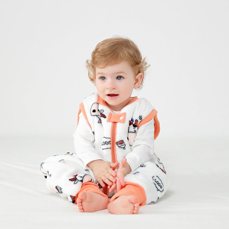 Baby Autumn And Winter Flannel Warm Sleeping Bag - Cindi Book