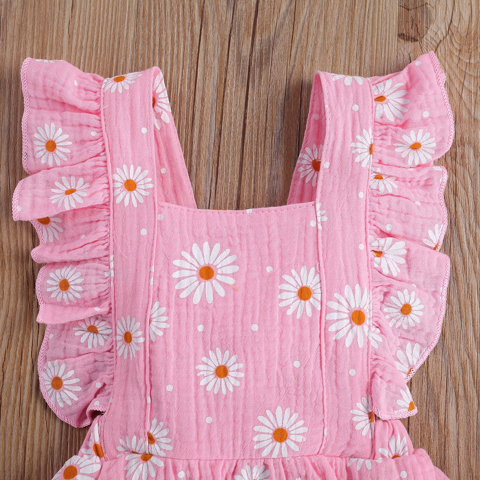 Strap Four-color Chrysanthemum One-piece Romper Dress Triangle Romper Headband - Cindi Book