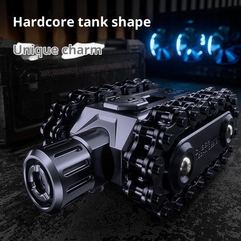 Mechanical Rotating Decompression Hand Pieces Metal Toy Tank - Cindi Book