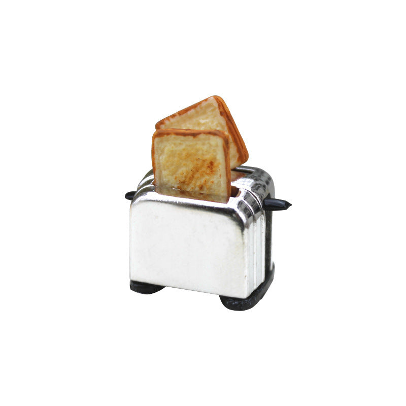 Miniature Candy Toy Kitchen Small Cloth Dollhouse Accessories Mini Breakfast Bread Maker - Cindi Book