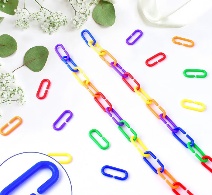 Parrot Toy Bird Supplies C-Shape Plastic Chain - Cindi Book