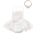 Girls' Butterfly Lace Yarn Princess Dress Headdress - Cindi Book