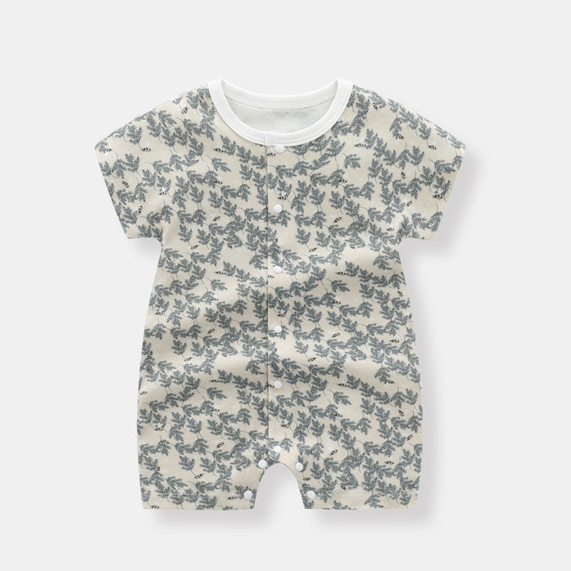 Baby Thin Clothes Short Sleeve Baby Jumpsuits - Cindi Book