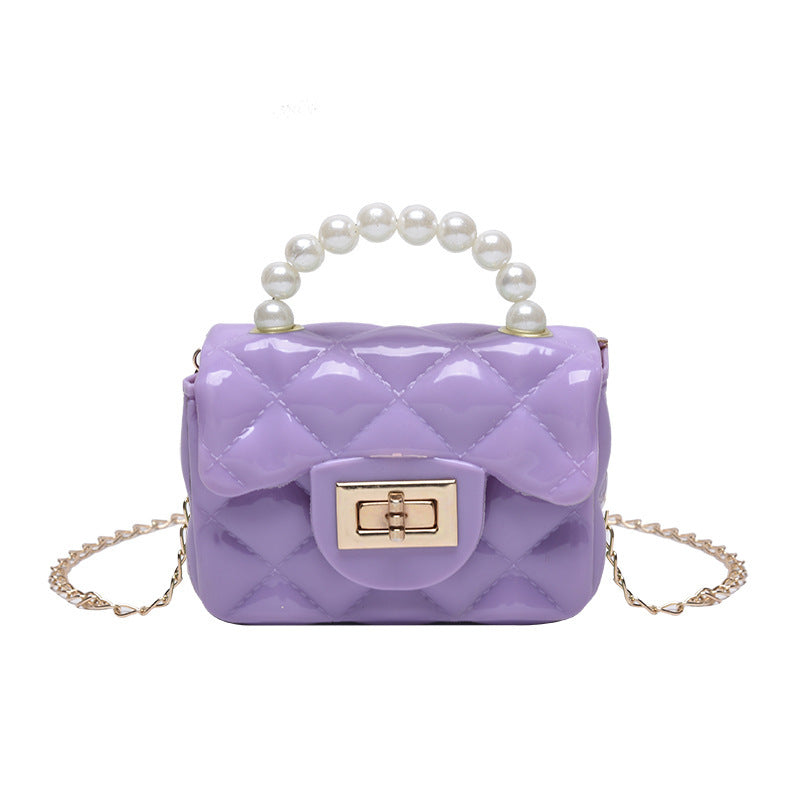 Pearl Hand One-shoulder Crossbody Chain Children's Bags - Cindi Book