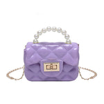 Pearl Hand One-shoulder Crossbody Chain Children's Bags - Cindi Book