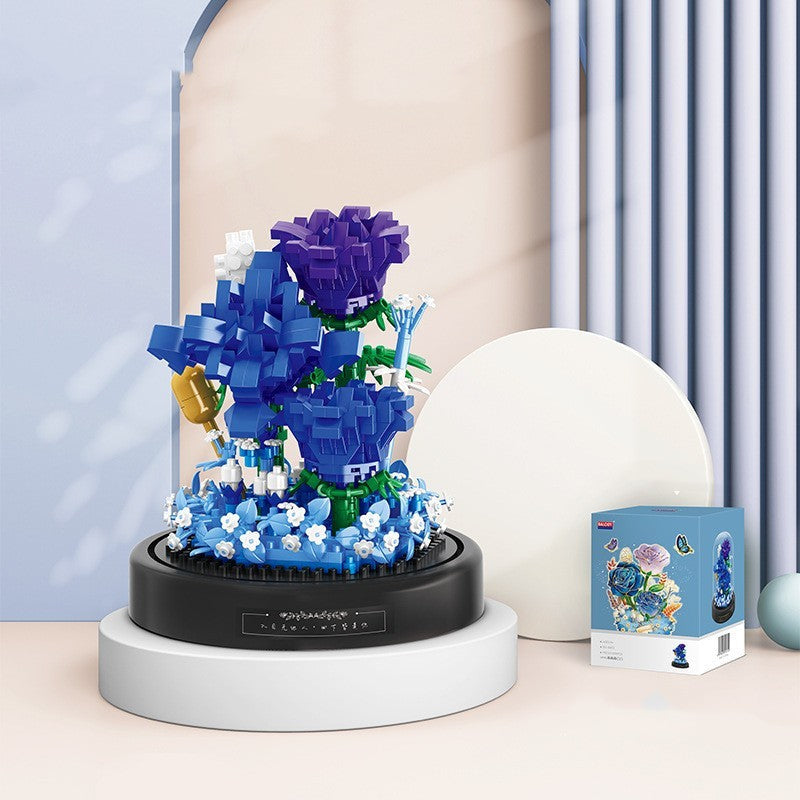 Small Particle Assembly Rose Decoration Toys - Cindi Book