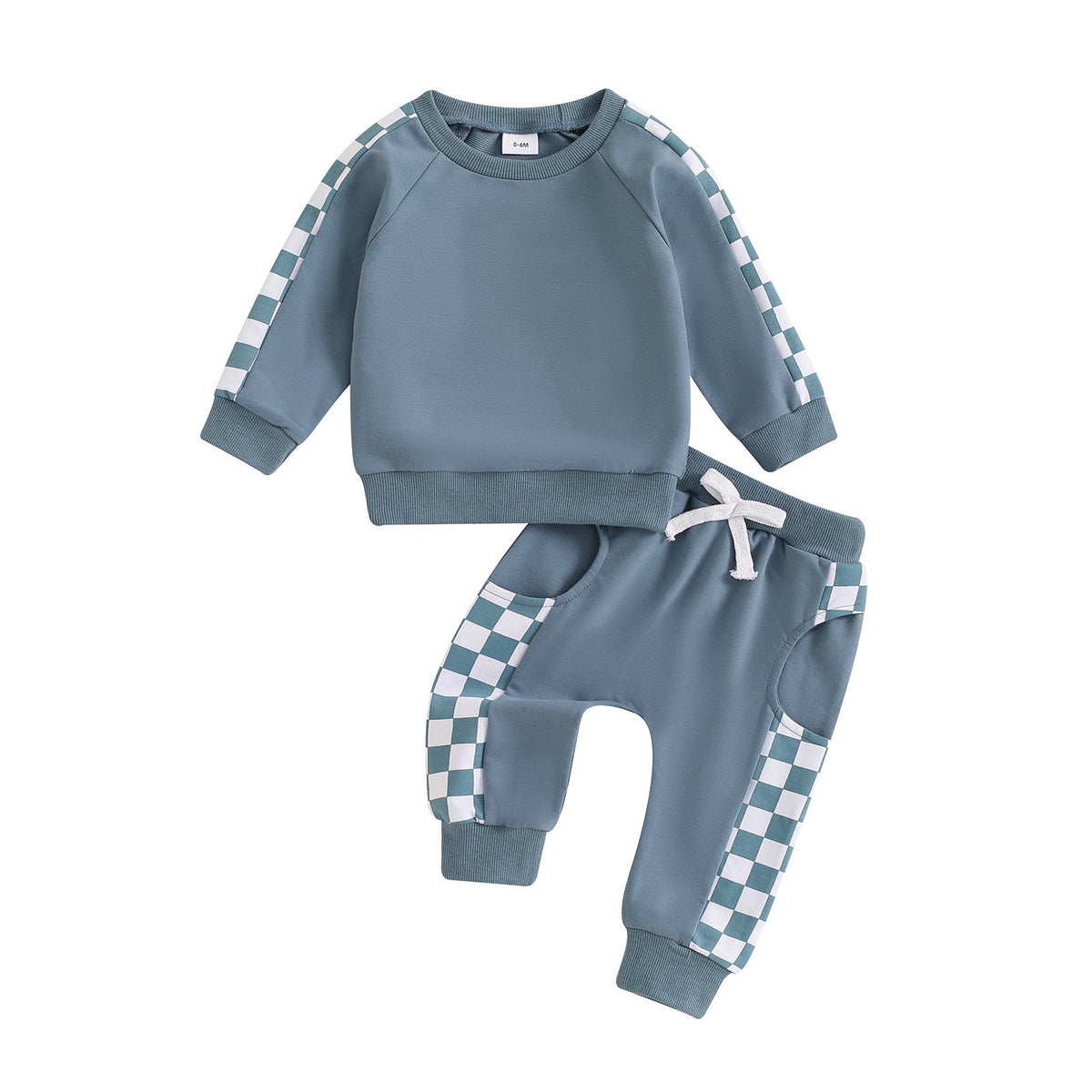 Checkerboard Printed Baby Suit Letters - Cindi Book