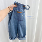 Children's Popular Denim Simple Suspender Pants - Cindi Book