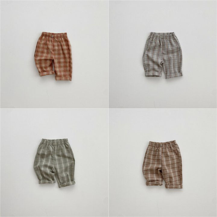 Men's Treasure Babies' Trousers Plaid Pants Leisure - Cindi Book