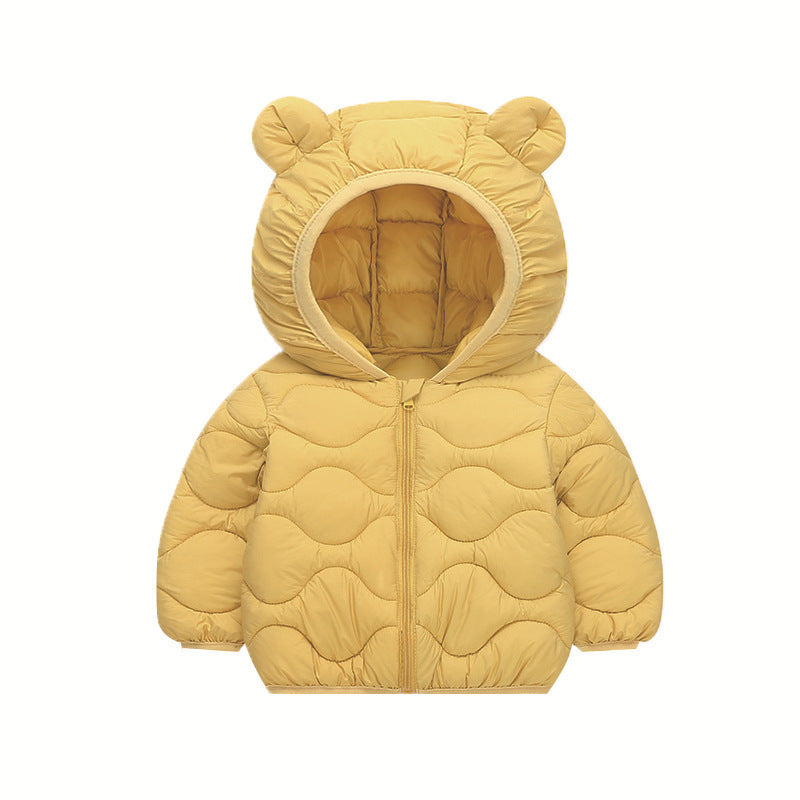 Thin Down Cotton-padded Jacket Baby Light Coat - Cindi Book