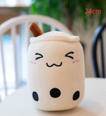 Cute Fruit Drink Plush Stuffed Soft Strawberry Milk Tea Plush Boba Tea Cup Toy Bubble Tea Pillow Cushion Kids Gift - Cindi Book