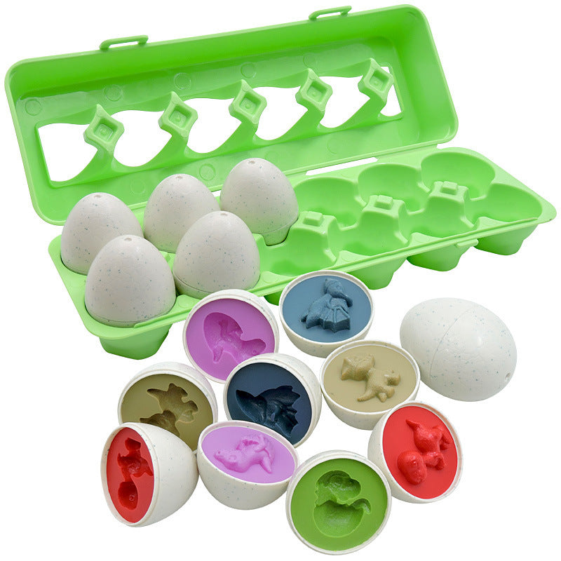 Baby Learning Educational Toy Smart Egg Toy Games Shape Matching Sorters Toys Montessori Eggs Toys For Kids Children - Cindi Book