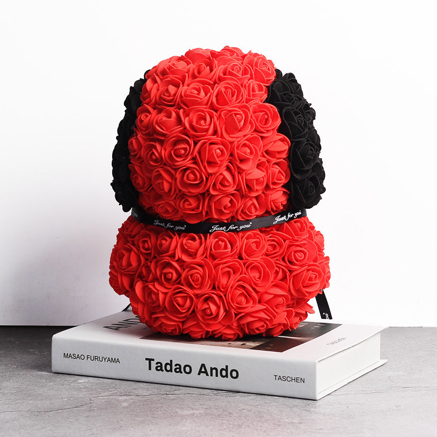 Creative Style Rose Dog Doll Christmas Gift Decoration - Cindi Book