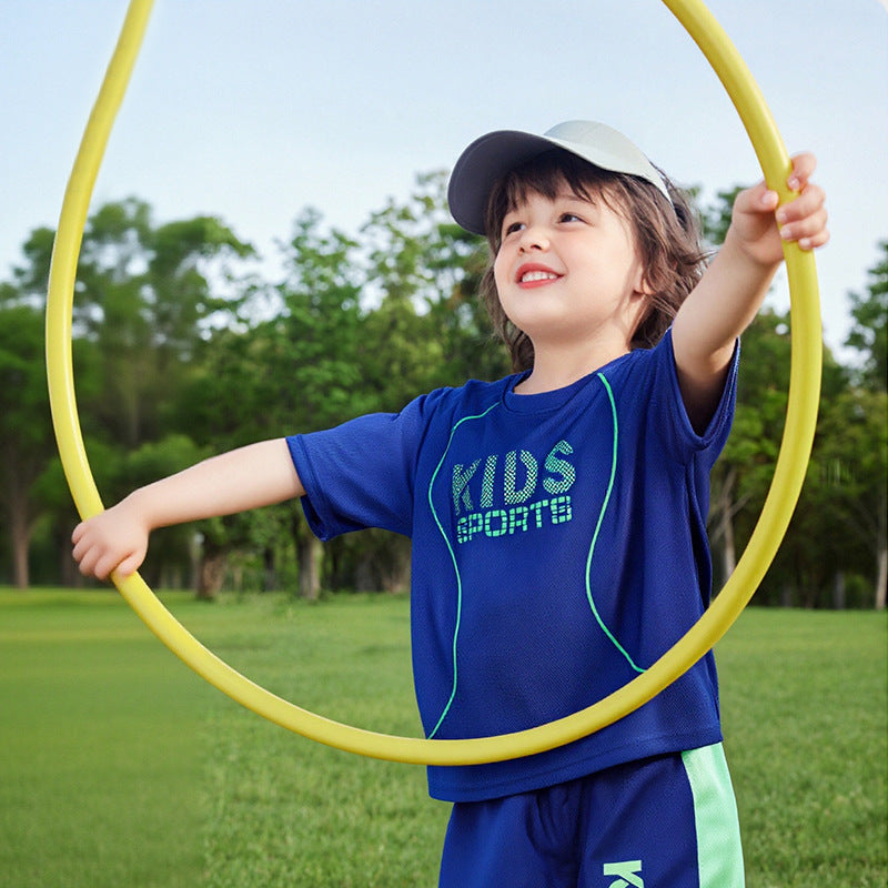 Children Short-sleeved Uniform Sportswear Set - Cindi Book