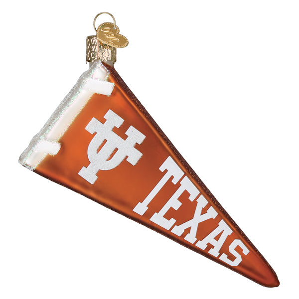 Old World Christmas Texas Pennant Ornament - hand-blown glass Christmas tree ornament (view 2)