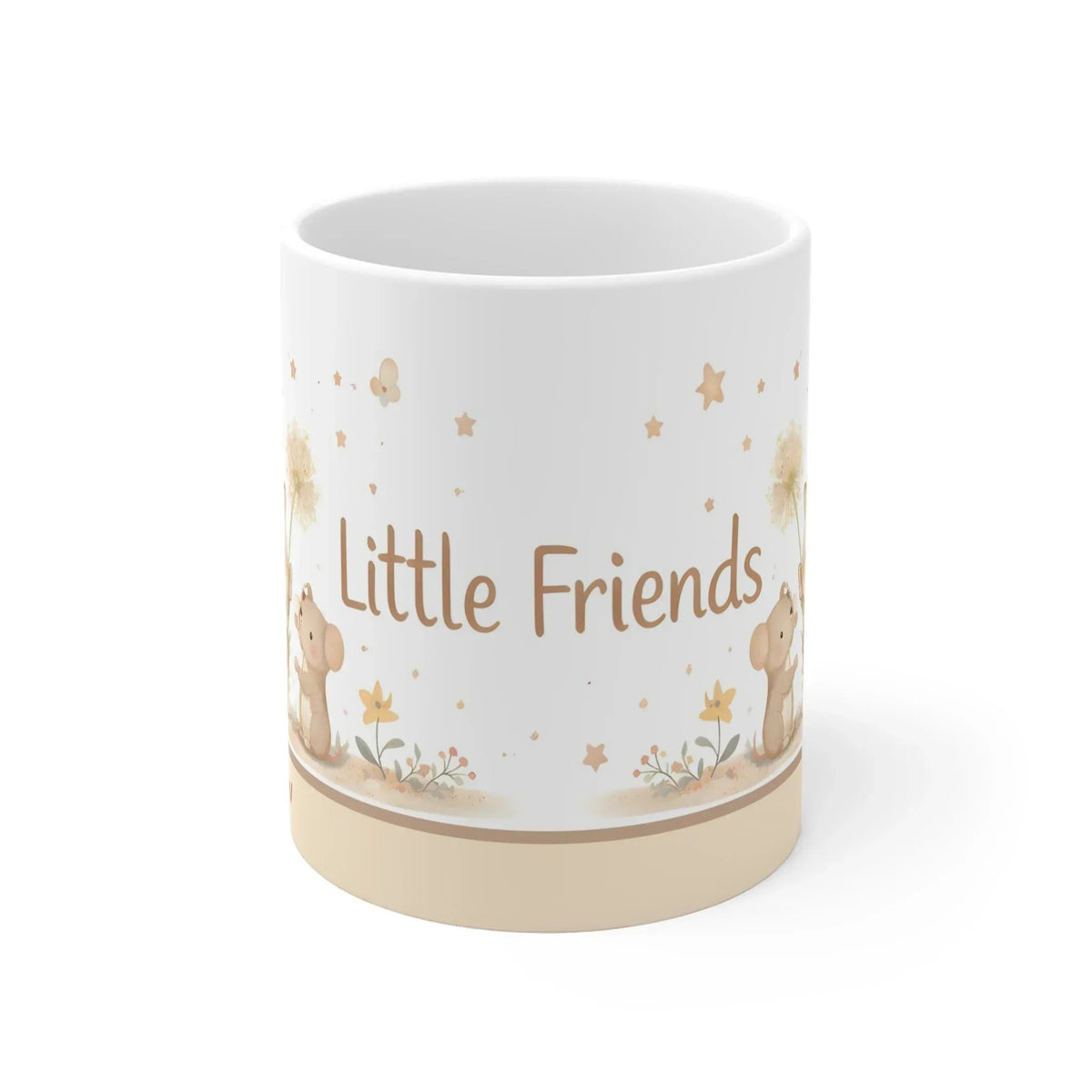 Personalized Little Friends Woodland Mug | Custom Name | Hedgehog Mushroom Watercolor Ceramic Gift
