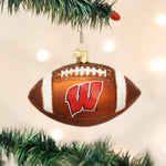 Old World Christmas Wisconsin Football Ornament - hand-blown glass Christmas tree ornament