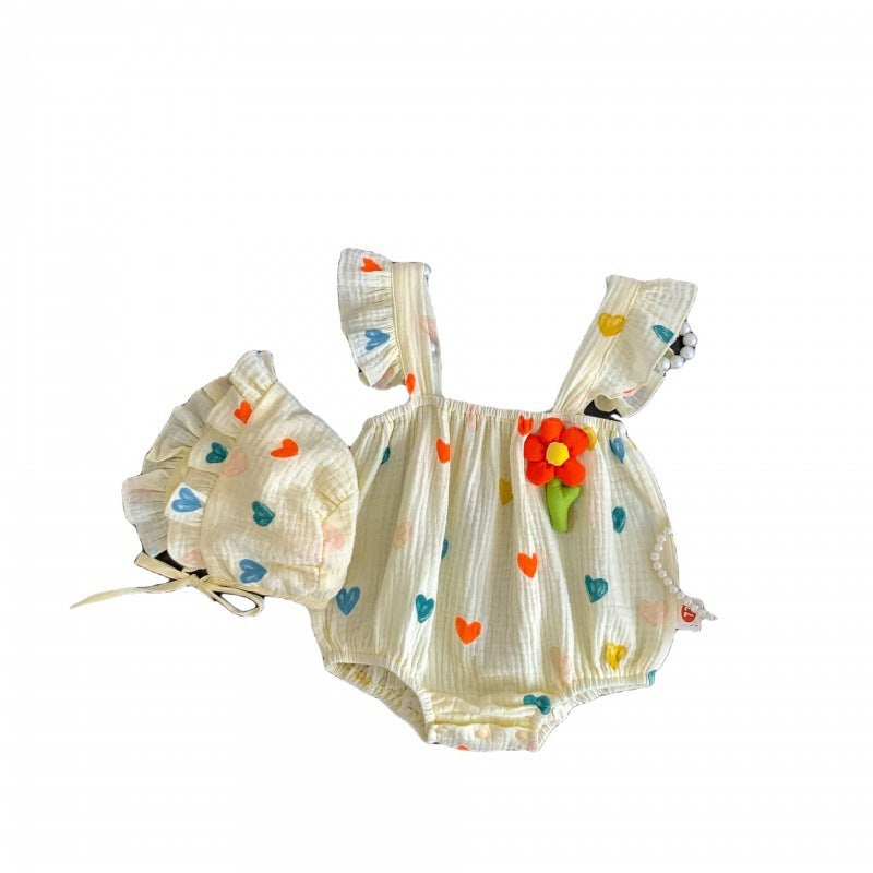 Summer New Baby Jumpsuit Sling Romper - Cindi Book