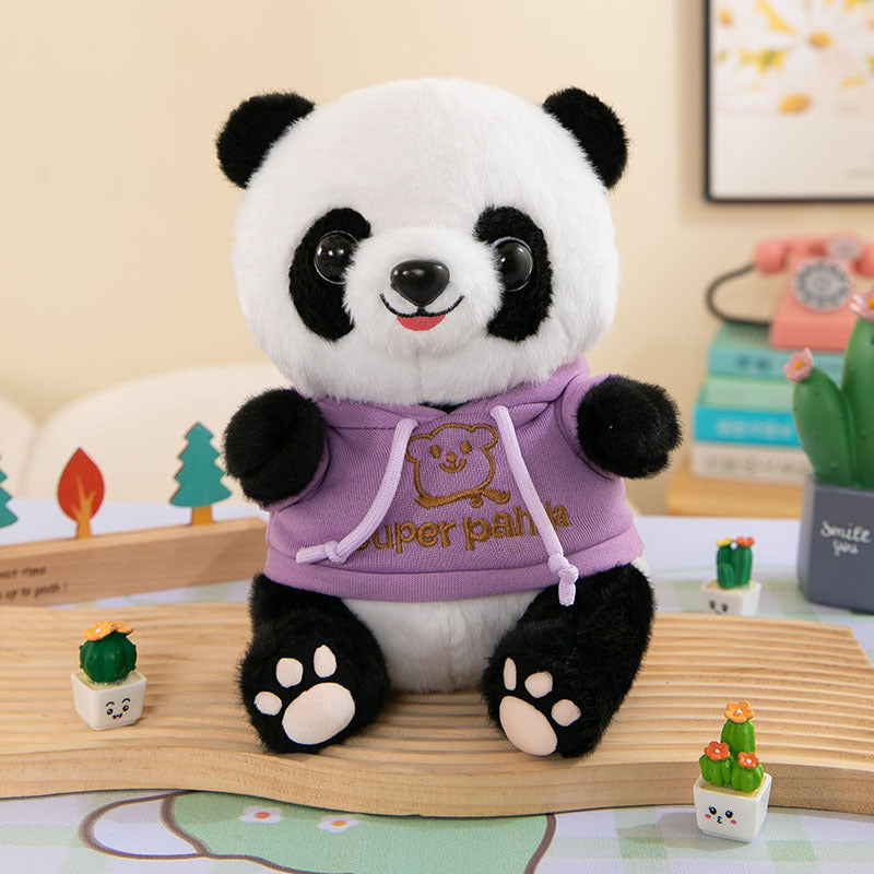 Cute Panda Plush Toy Wearing Clothes - Cindi Book
