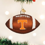 Old World Christmas Tennessee Football Ornament - hand-blown glass Christmas tree ornament