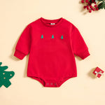 New Baby Printed Christmas Hat Cartoon Jumpsuit - Cindi Book
