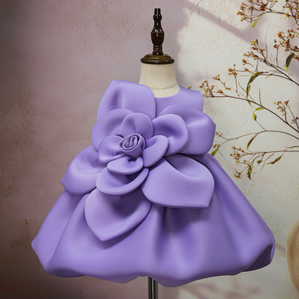Big Flower Little Girl Dress - Cindi Book