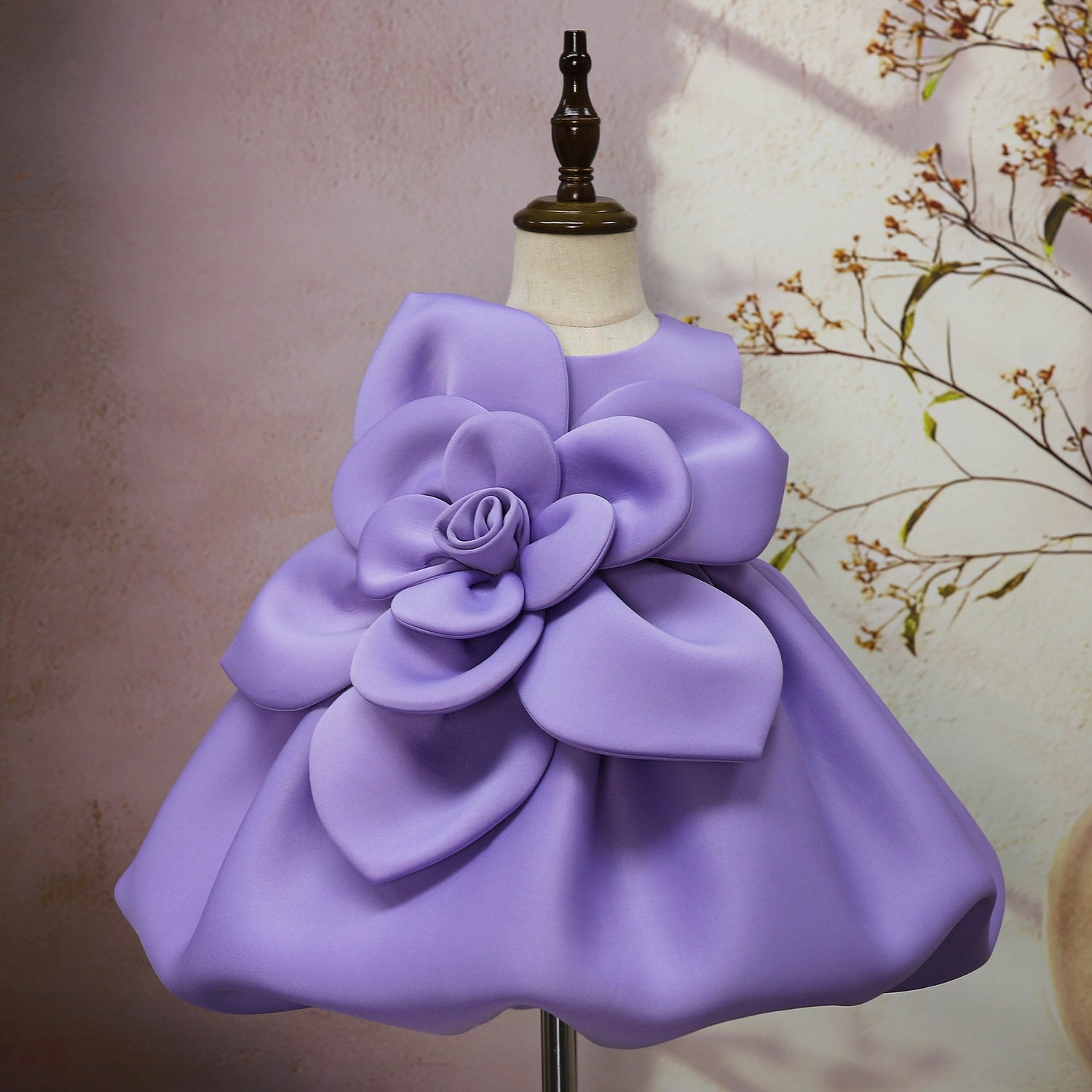 Big Flower Little Girl Dress - Cindi Book