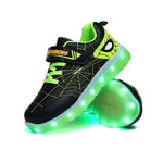 Size 26-37 Kids Led USB Recharge Glowing Shoes Children's Hook Loop - Cindi Book