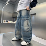 Simple And Versatile Boys' Pants Loose Cargo Jeans - Cindi Book