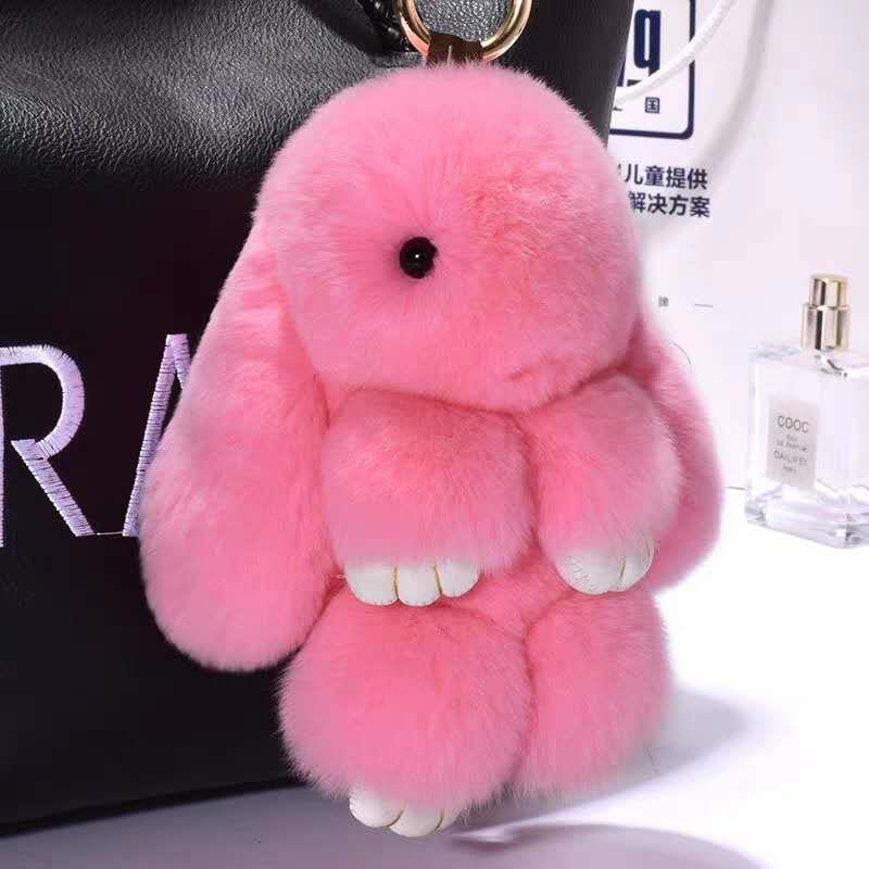 Fashionable Cotton Cute Rabbit Keychain Pendant - Cindi Book