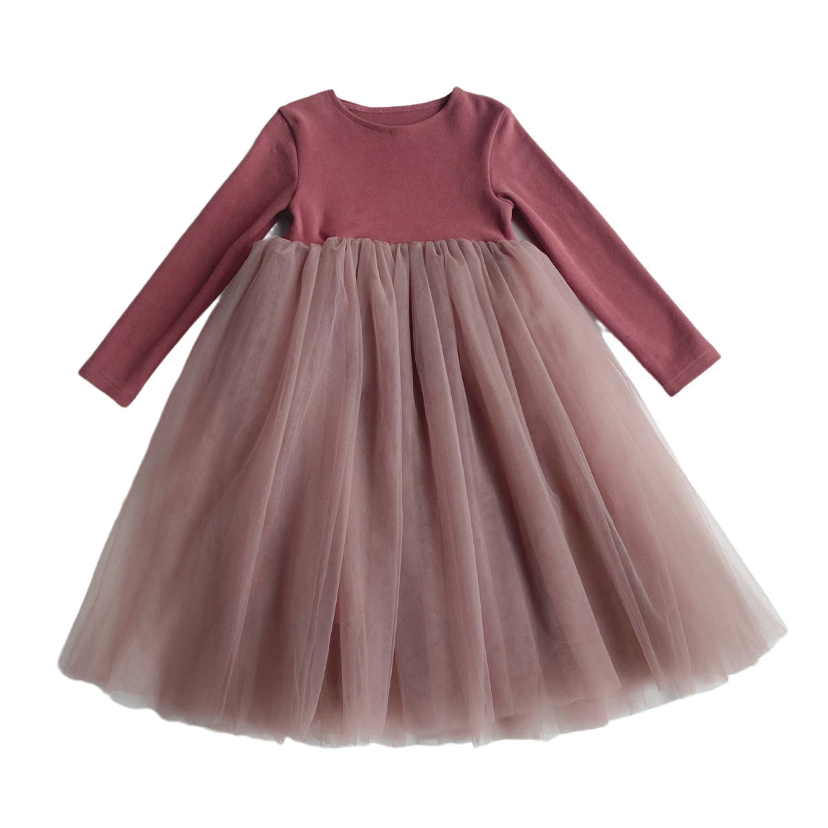 Soft Skin-friendly Long Sleeve Tulle Tutu Princess Dress - Cindi Book