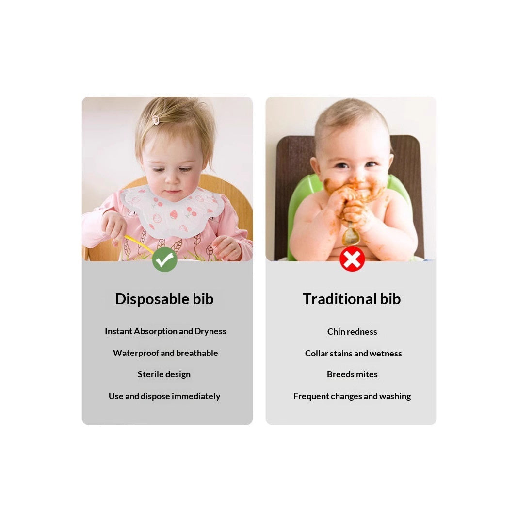 Baby Wash Free Thin Disposable Drool Towel - Cindi Book