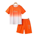 Boys' Casual Short Sleeve T-shirt Top Shorts Two-piece Set - Cindi Book