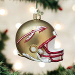 Old World Christmas Florida State Helmet - hand-blown glass Christmas tree ornament