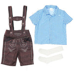 Cute Plaid Suspender Pants Performance Costume - Cindi Book