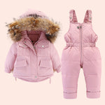 Boys and girls winter down jacket suits - Cindi Book
