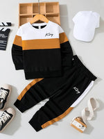 Design Sense Multicolor Hoodie Pants Two-piece Set - Cindi Book