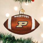 Old World Christmas Purdue Football Ornament - hand-blown glass Christmas tree ornament