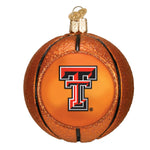 Old World Christmas Texas Tech Basketball Ornament - hand-blown glass Christmas tree ornament