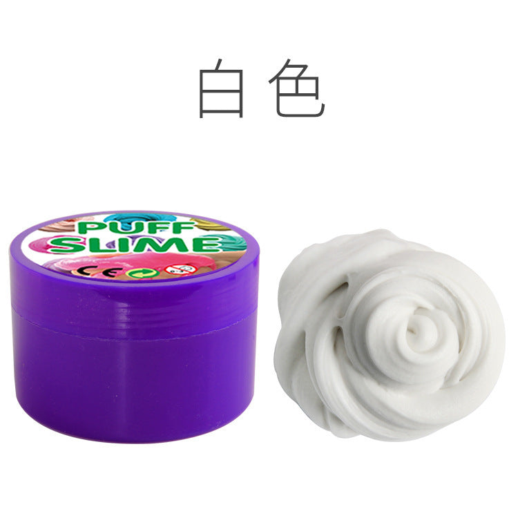 Cotton PUFF SLIME DIY slime mud clay mud stabby decompression vent toys factory outlet - Cindi Book