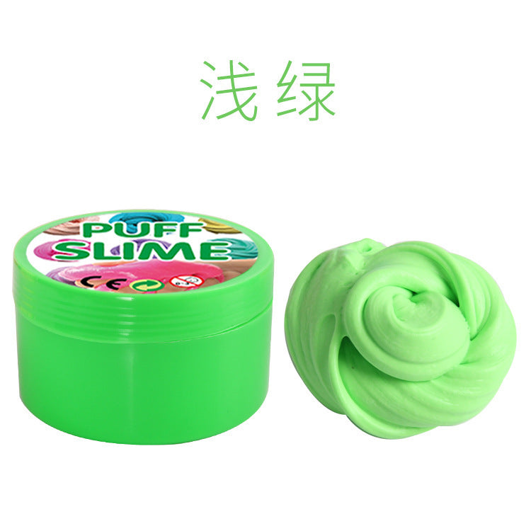 Cotton PUFF SLIME DIY slime mud clay mud stabby decompression vent toys factory outlet - Cindi Book