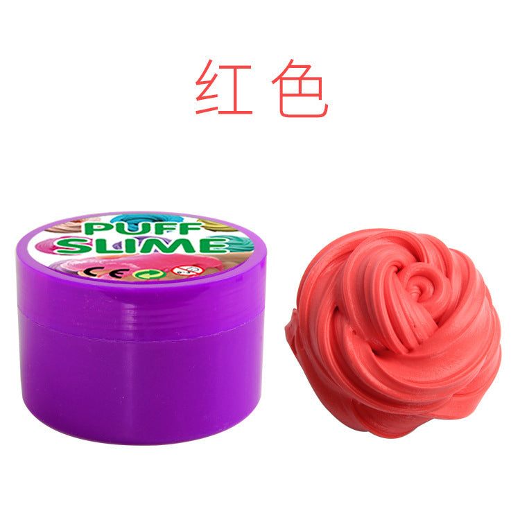 Cotton PUFF SLIME DIY slime mud clay mud stabby decompression vent toys factory outlet - Cindi Book
