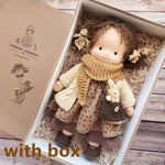 Handmade Plush Doll Golden Curly Girl Finished Product - Cindi Book