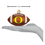 Old World Christmas Oregon Football Ornament - hand-blown glass Christmas tree ornament (view 4)