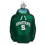 Old World Christmas Michigan State Hoodie - hand-blown glass Christmas tree ornament (view 3)