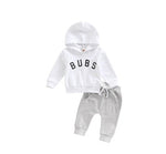 Boys' Letter Printed Hoodie Trousers Suit - Cindi Book
